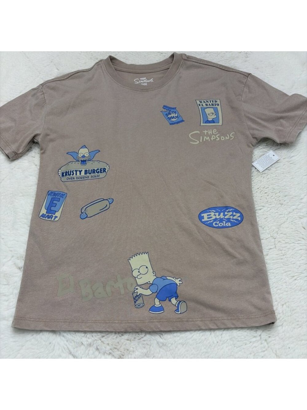 The Simpsons Boys Tee M 8 NWT El Barto Simpson BART